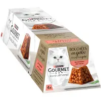 Gourmet 6x Revelations Kattenvoer Nat Gelei Zalm 4 x 57 gr