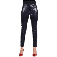 Coppens Stretchbroek zwart metallic | Maat 36 |