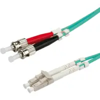 Roline 21.15.8721 Glasvezelkabel - 1 meter - LC connector (netwerk) - ST connector (netwerk) - Turquoise (turkoois)