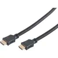 S-Impuls HDMI A-St/HDMI A-St verg HEAC sw Nylon Mantel 10m