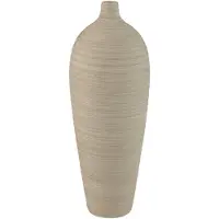 Ptmd Cavinn Beige Matt Ceramic Bottle Vase L