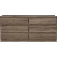 Ebuy24 basic Slide Ladekast - 6 lades - Walnoot