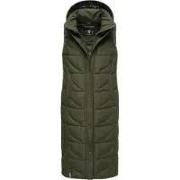 NAVAHOO Bodywarmer 'Brezelchen' olijfgroen
