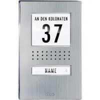 M-E ADV 110.1 EG Vistadoor Buitenunit voor Deurintercom Kabelgebonden Eengezinswoning RVS