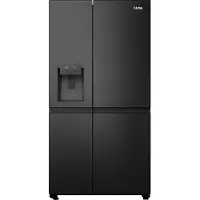 Etna AKV879IZWA vrijstaande side-by-side koelkast blacksteel zuinig energieklasse D