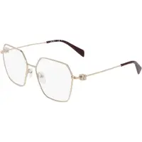 Liu Jo LJ2178 54/16/140 Glanzend Gouden Metalen Bril VROUW LJ2178