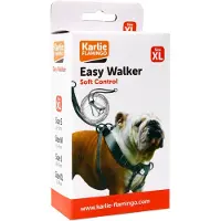 Karlie Easy Walker - Hondentuig - XL - Nylon - Zwart - Omtrek 52-84 cm