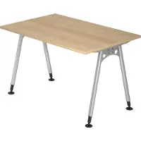 Hjh OFFICE PRO ATOS 12 S - 120x80 Eiken Tafelhoogte I In hoogte verstelbaar