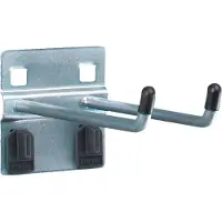 Bott Dubbele haak met brede onderplaat, ø 6 x D 100 mm, 5 stuks
