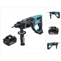 Makita Boormachine + slagboor, DHR 202 G1 Accu combihamer 18 V 2,0 J SDS Plus + 1x accu 6,0 Ah - zonder lader (Oplaadbare batterij)