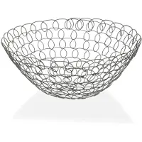 Versa Fruitschaal Grijs Metaal (28 x 12 x 28 cm)