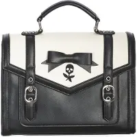 Banned Alternative - Gothic Handtas - Nevermore Satchel - voor Vrouwen - zwart | Maat Standard