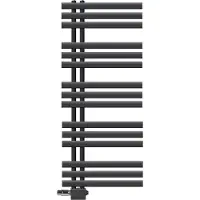 LuxeBath Badkamerradiator middenaansluiting 500x1200 mm antraciet met universele aansluitset