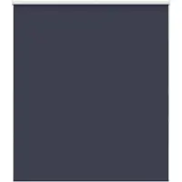 vidaXL Rolgordijn verduisterend 130x175 cm stofbreedte 126,6 cm blauw