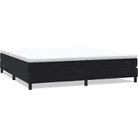 vidaXL Boxspringbed zonder matras 200x210 cm fluweel zwart