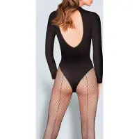 Gabriella Visnet Panty - Naadpanty - Zwart - Maat: S/M - Model: Kabarette 155