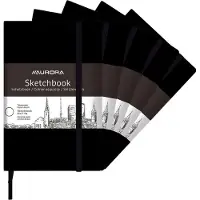 Aurora Schetsboeken - 210x285mm - A4 - Blanco tekenpapier - 110g - 96 Bladzijden - 10 stuks