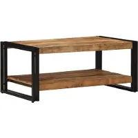 vidaXL Salontafel 90x50x38 cm, ruw massief mangohout