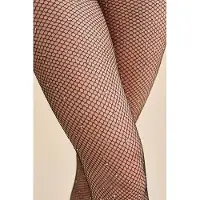 Gabriella Visnet Panty - Steentjes - Zwart - Maat: M/L - Model: Cristal Kabarette
