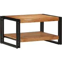 vidaXL Salontafel 70x50x38 cm, massief acaciahout
