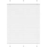 vidaXL Plissé rolgordijn 105x150 cm stofbreedte 104,4cm polyester wit