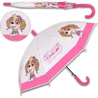 Sarcia.eu Paw Patrol Skye Roze en witte opvouwbare automatische paraplu, voor meisjes