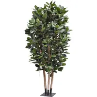 Maxifleur Kunstplanten Elastica Robusta Kolom Kunstboom Deluxe 300cm groen
