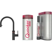 Quooker Flex Zwart met Combi Boiler + CUBE