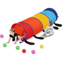 Vevor Speeltunneltent voor peuters 1540x1385x460mm Kleurrijke pop-up rupskruiptunnel