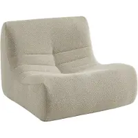 Sweeek Fauteuil boucléstof Sokol 1 zitplaats Beige