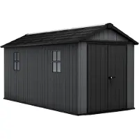 Keter Newton 7515 Tuinhuis - 476x230x246cm - Grijs