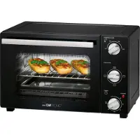 Clatronic Multifunctionele oven MBG 3726, 20 liter inhoud, boven- en onderwarmte, 60 minuten timer met eindsignaal, zwart