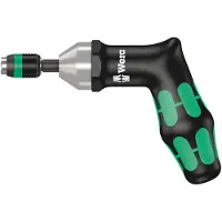 Wera 7467 Kraftform Pistoolgreep Instelbare Momentschroevendraaier met standaardinstellingen met Rapidaptor Snelwisselhouder, 1/4 duim, 25,0 in. lbs. - 1 stuk(s) 05074721010
