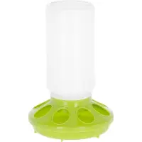 Gaun Pluimvee voertoren – 8 vakken – Tot 1 kilogram voer – 8 vakken – Duurzaam kunststof – 15,5x15,5x24 cm – Groen