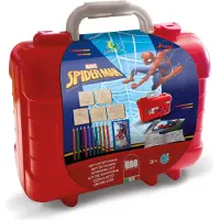 Multiprint Spiderman kleuren stempel kofferset