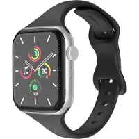 IMoshion Slim siliconen bandje voor de Apple Watch | 38/40/41/42 mm - Zwart