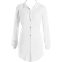 Hanro Nachthemd met effen design en knoopsluiting