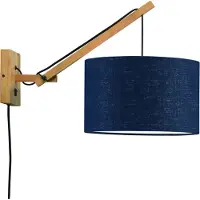 Good&Mojo Blauwe wandlamp enkelgewricht naturel GOOD&MOJO Andes