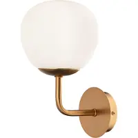 Maytoni Wandlamp Erich, dimbaar, messing / goud, Woon-/ Eetkamer, metaal, wandlamp