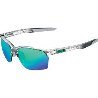 100% Zonnebril 100% Sportcoupe Crystal Grey Green Mirror