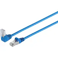 S-Impuls S/FTP CAT6 Gigabit netwerkkabel haaks/recht / blauw - 7,5 meter