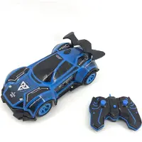 Adlibris RC 1:16 Streamer auto met lichten en mist - blauw (20223)