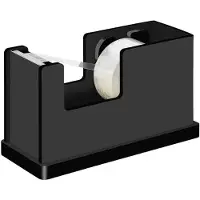 Wedo Plakbandafroller Black Office inclusief 1 rol plakband 19 mm x 33 m
