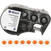 Brady M4-82-499-OR-BK nylonweefsel labels zwart op oranje Ø 9,53 mm (origineel)