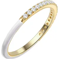 Glanzstücke Ring goudgeel / transparant / wit