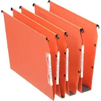 Esselte Orgarex Dual Laterale Hangmap A4 - met Koppelsysteem en Drukknoppen - 30mm Bodem - 25 stuks - Oranje
