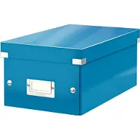 Leitz 6042 WOW dvd-box blauw metallic