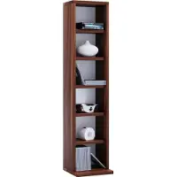 VCM Elementa wandkast 6 vakken Kernnoten decor.