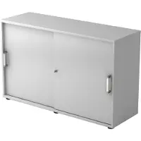 Hjh OFFICE PRO BETA 1752S - Grijs Hoogte van de map | 2 OH Schuifwandkast Chrome metaal handgreep