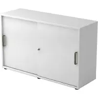 Hjh OFFICE PRO BETA 1752S - Wit Hoogte van de map | 2 OH Schuifwandkast Greeplijst kunststof